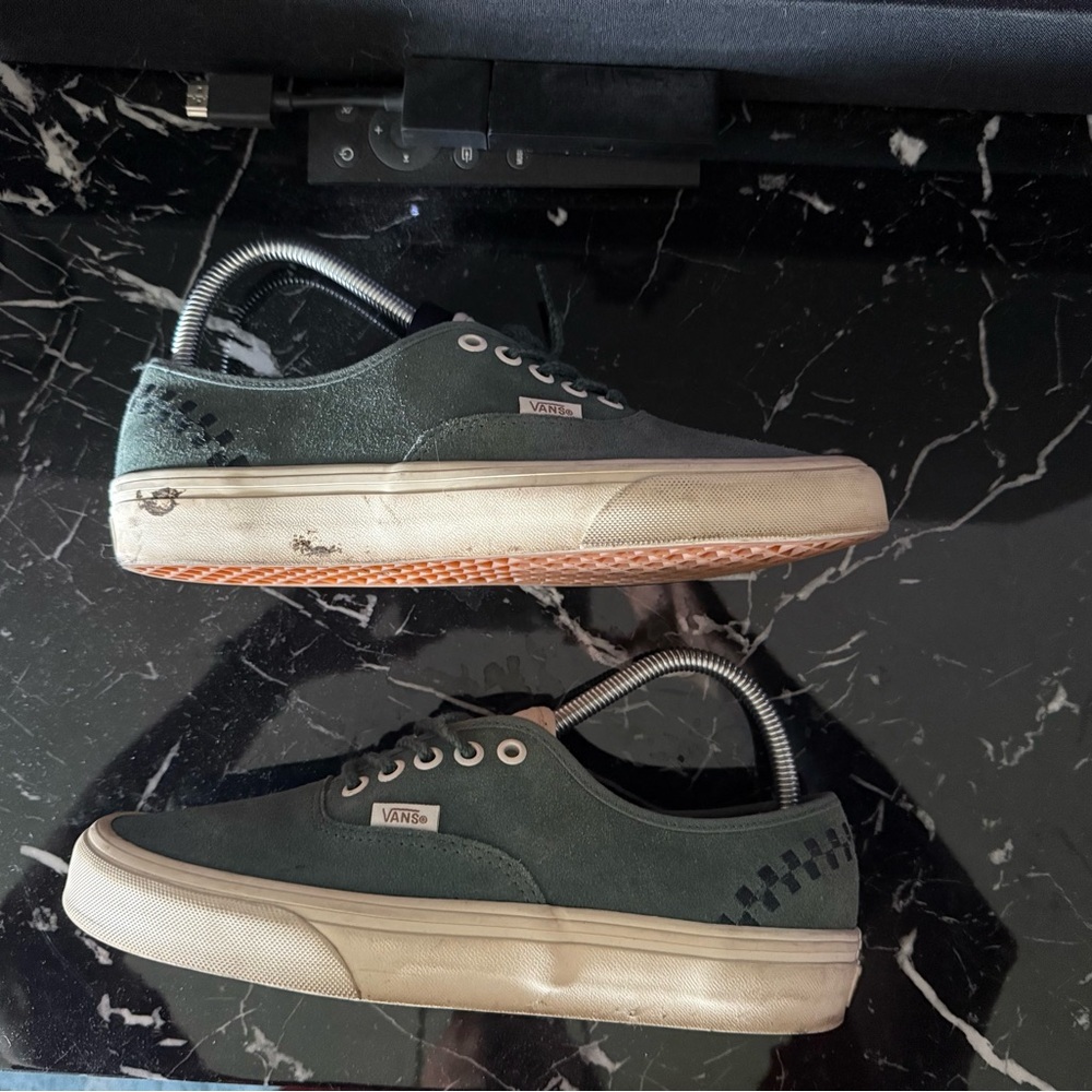 Vans Green Suede Authentic Sneakers
